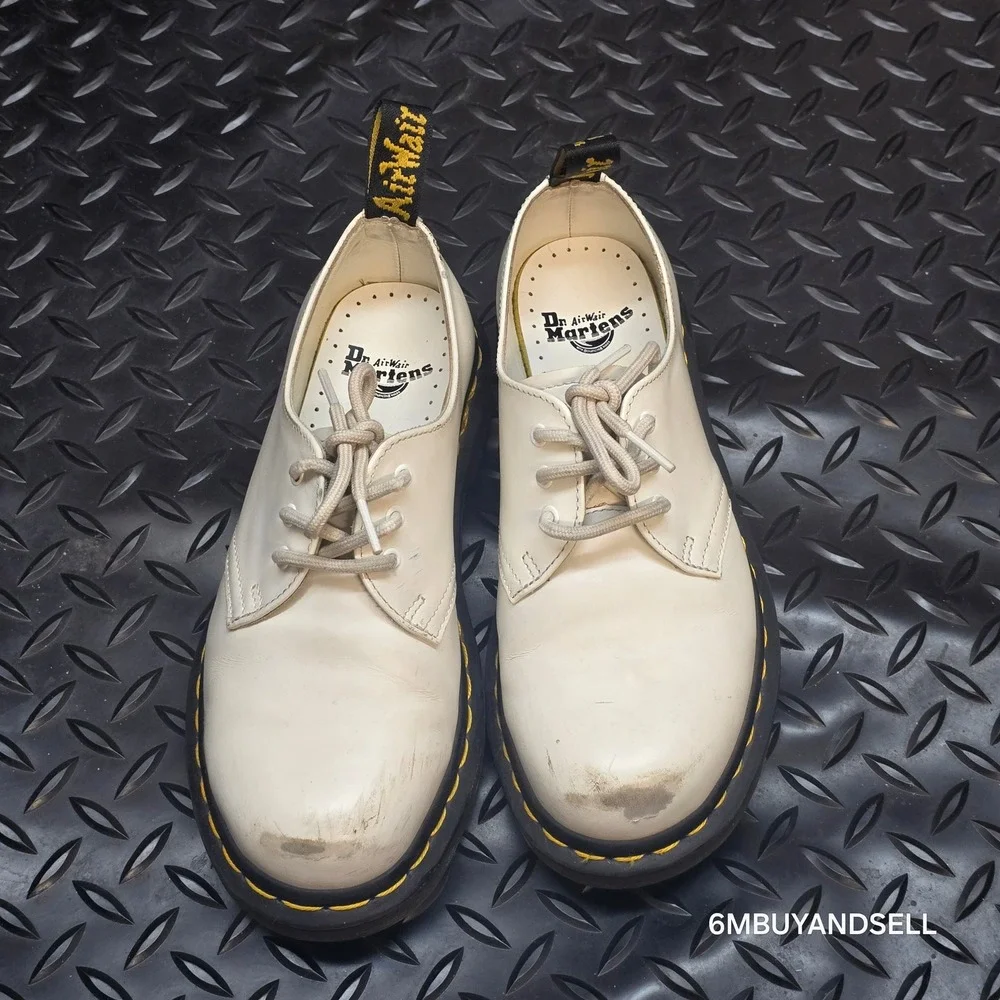 Dr. Martens 1461 Iced Oxford Shoes Mens 4 Womens 5 Ivory White Leather‎ 26563115